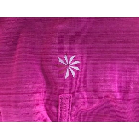 ATHLETA Long Sleeve 1/2 Zip Running Top Size XS Magenta Purple Fitted - Picture 7 of 9